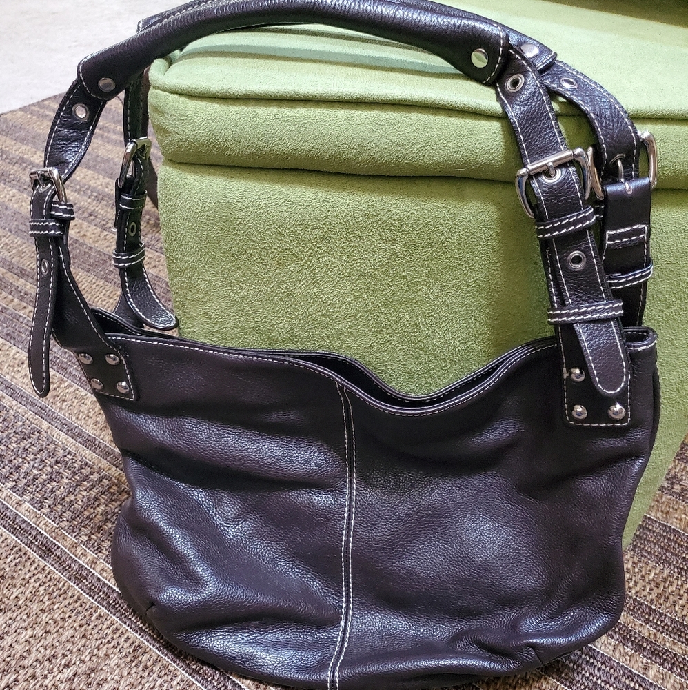 Dark Brown Tignanello Handbag Purse